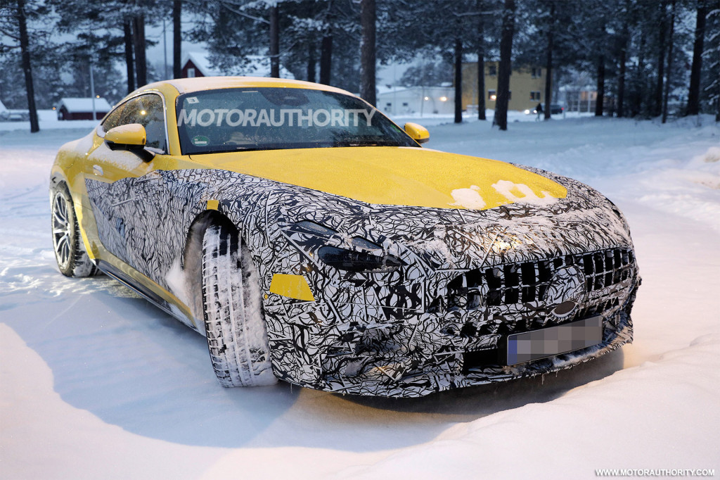 Шпионские снимки Mercedes-Benz AMG GT 2024 года. Фото: S. Baldauf/SB-Medien